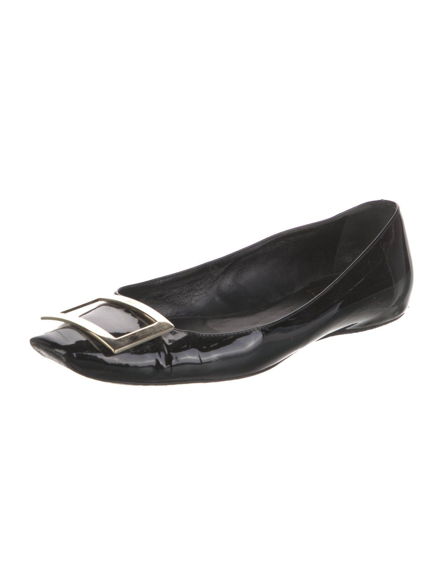 Roger Vivier Patent Leather Ballet Flats