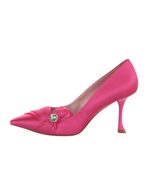 Roger Vivier Satin Bow Accents Pumps