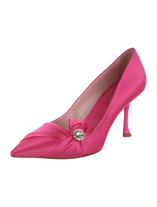 Roger Vivier Satin Bow Accents Pumps