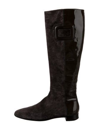 Roger Vivier Suede Riding Boots