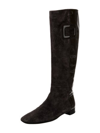 Roger Vivier Suede Riding Boots