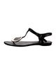 Roger Vivier Leather T-Strap Sandals