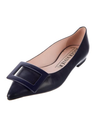 Roger Vivier Leather Flats