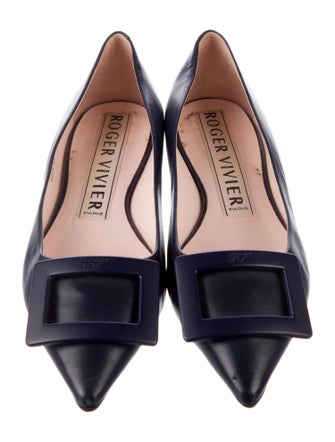 Roger Vivier Leather Flats