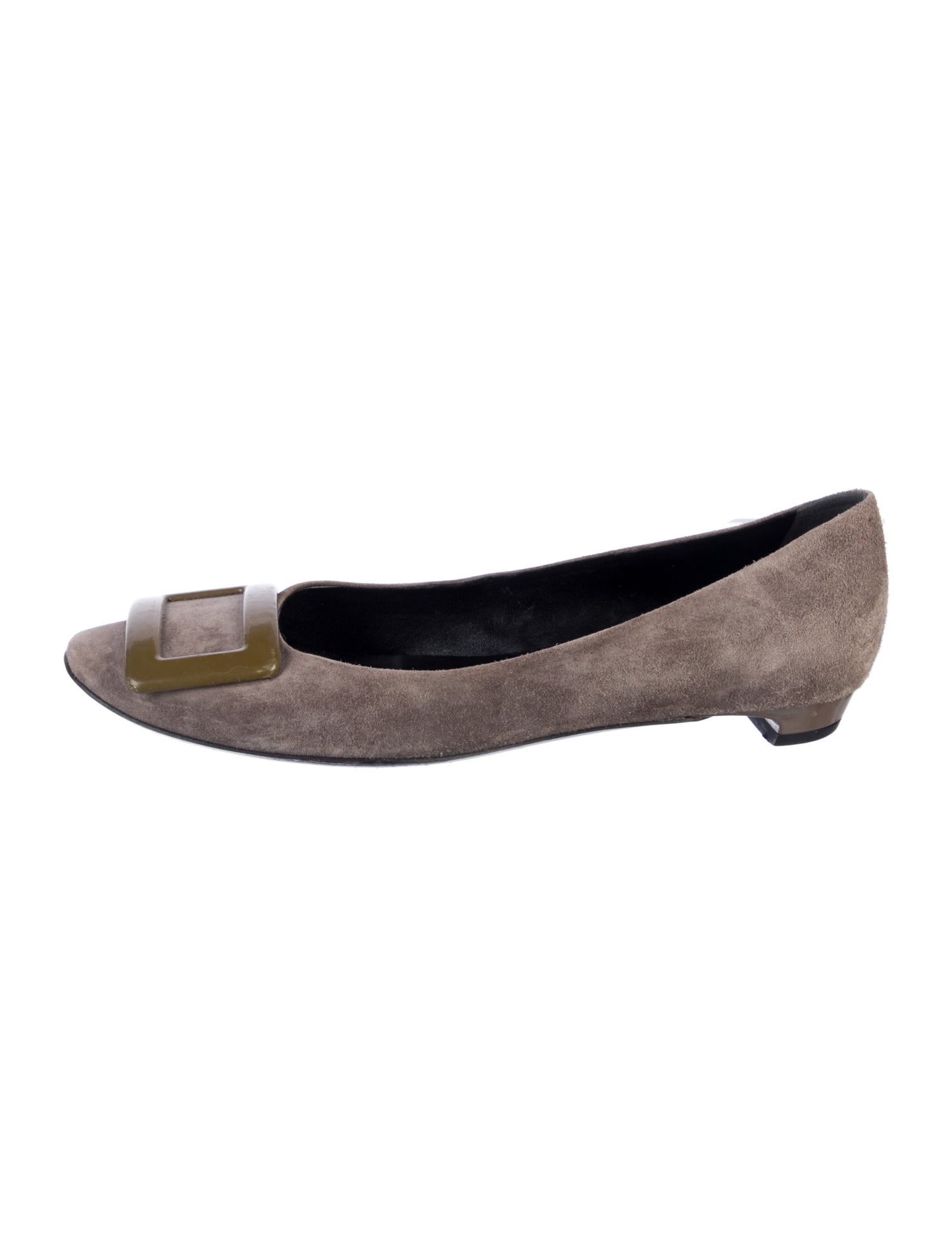 Roger Vivier Suede Flats