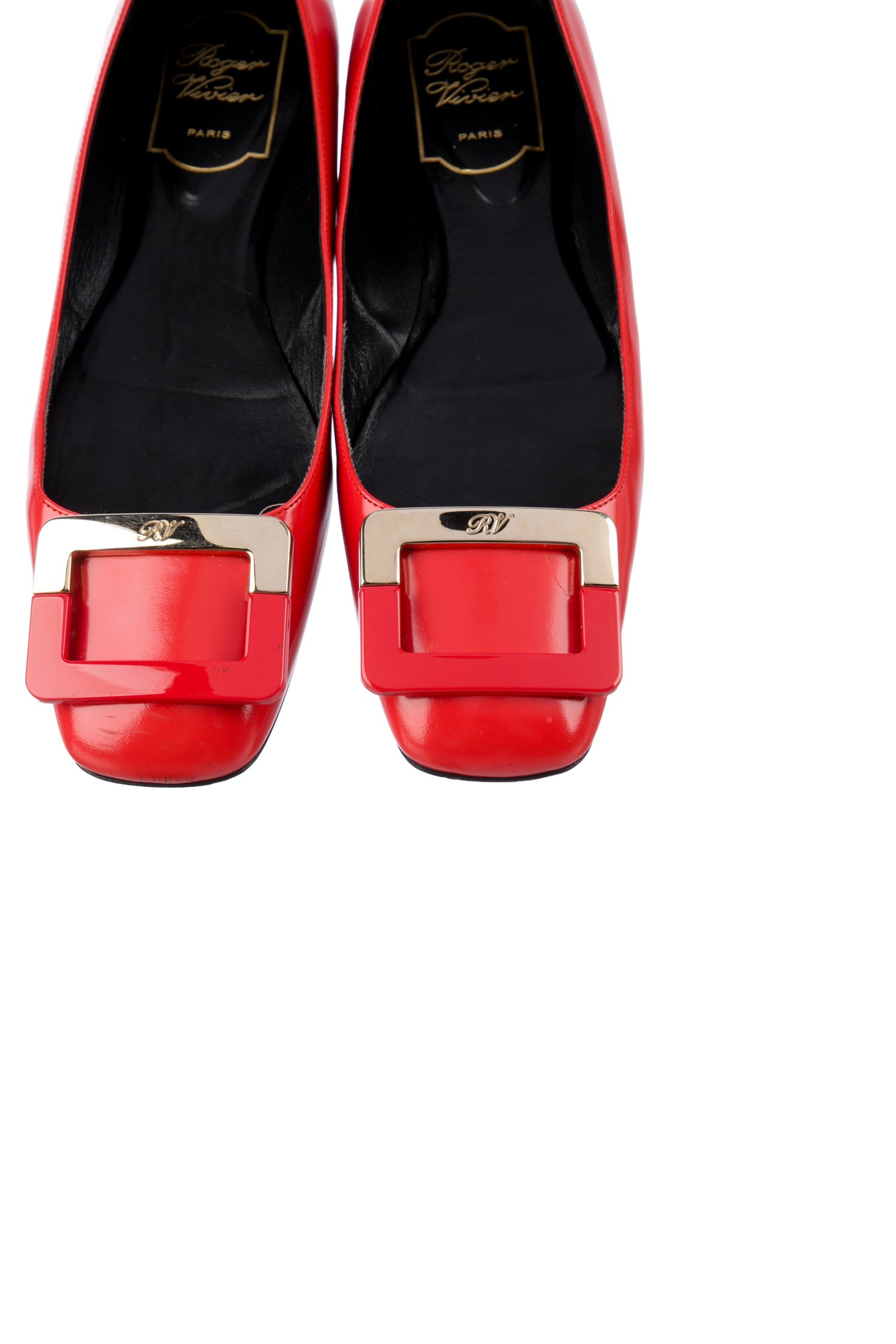 Roger Vivier Patent Leather Flats