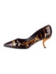 Roger Vivier Patent Leather Printed D'Orsay Pumps
