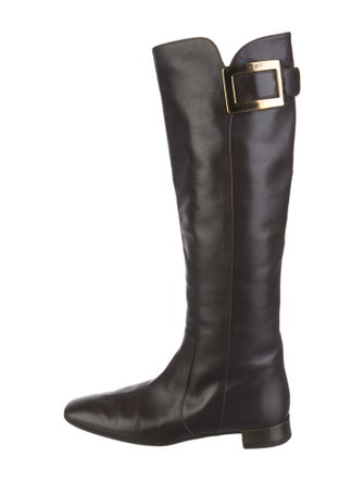 Roger Vivier Leather Riding Boots