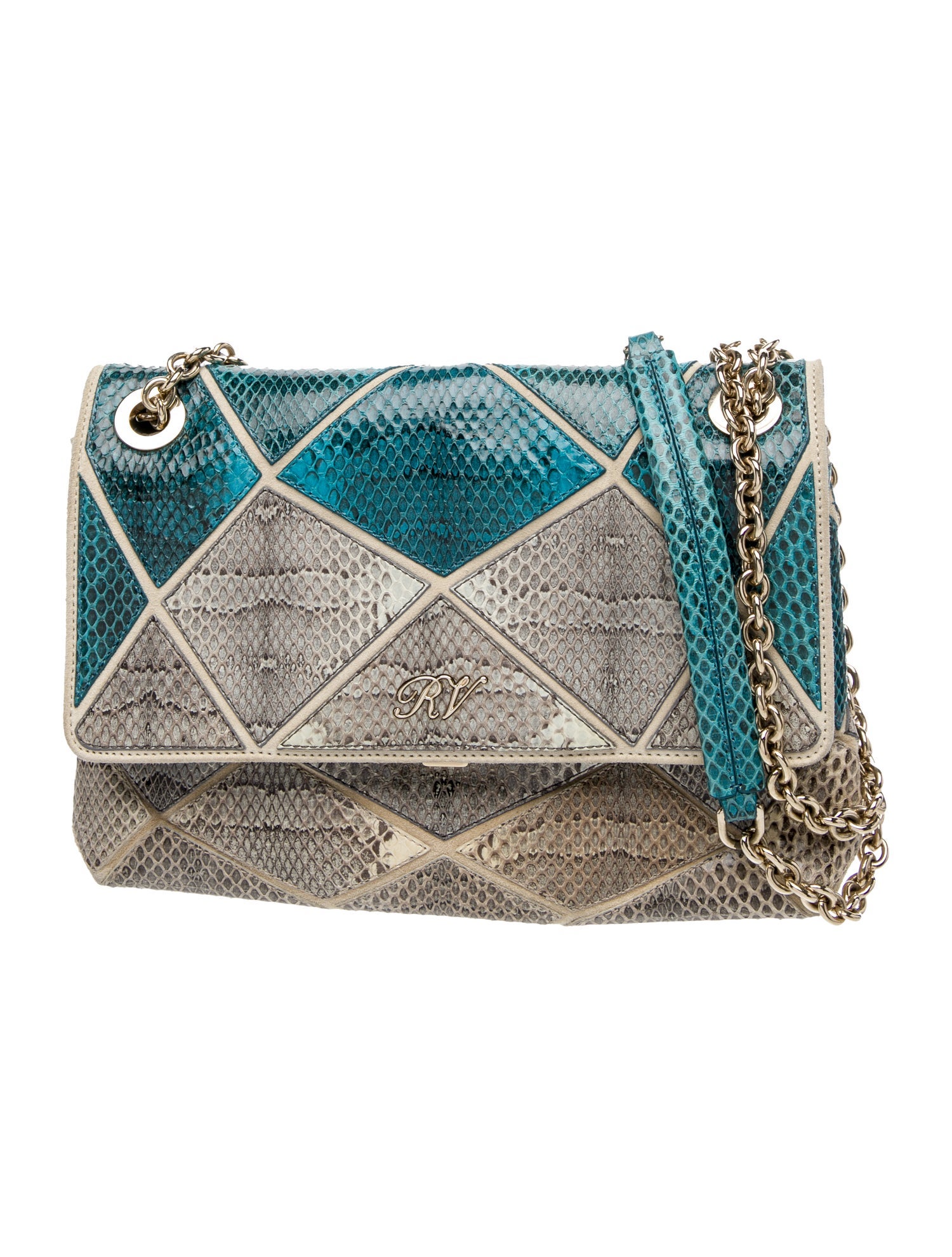 Roger Vivier Snakeskin Shoulder Bag