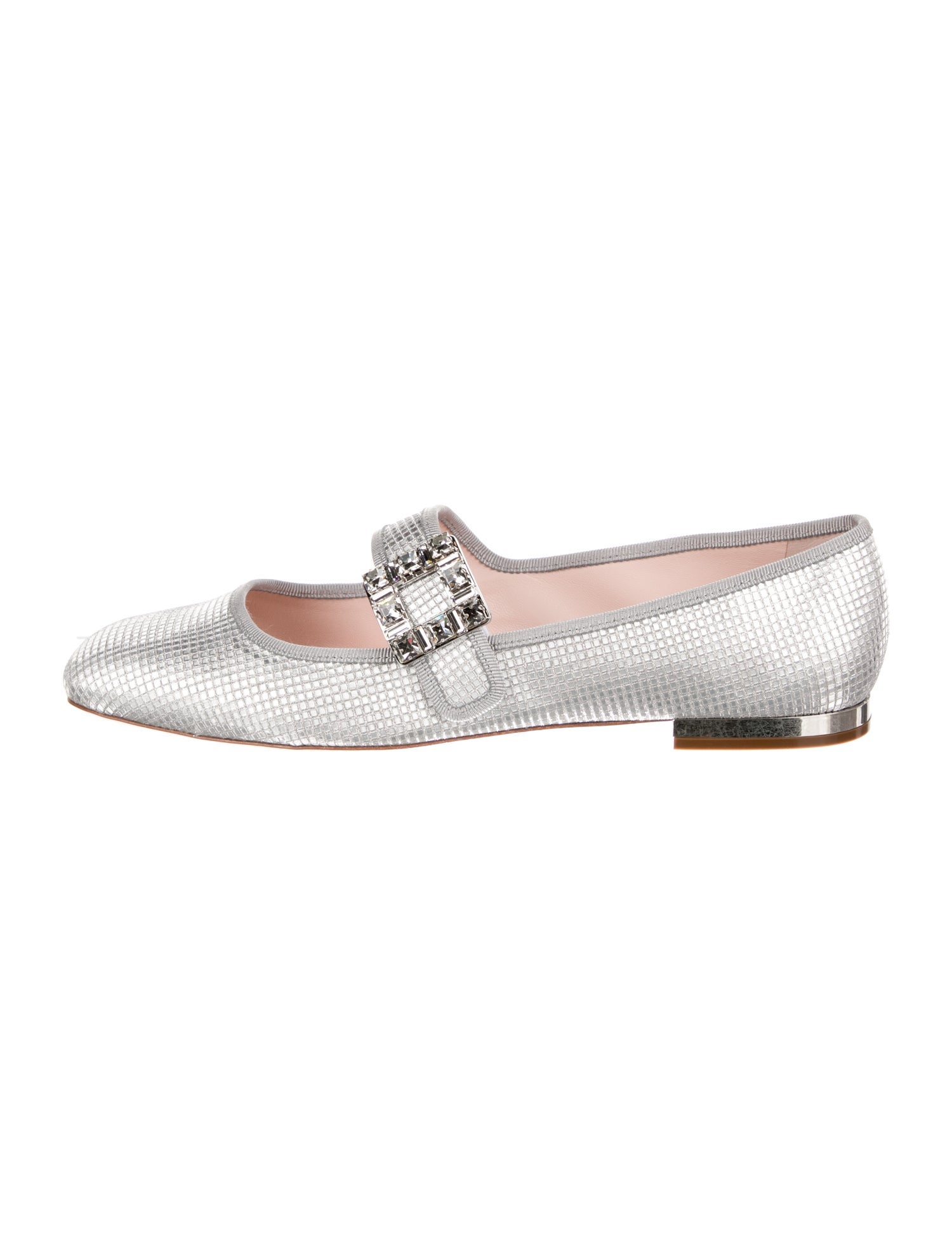 Roger Vivier Crystal Embellishments Mary Jane Flats w/ Tags