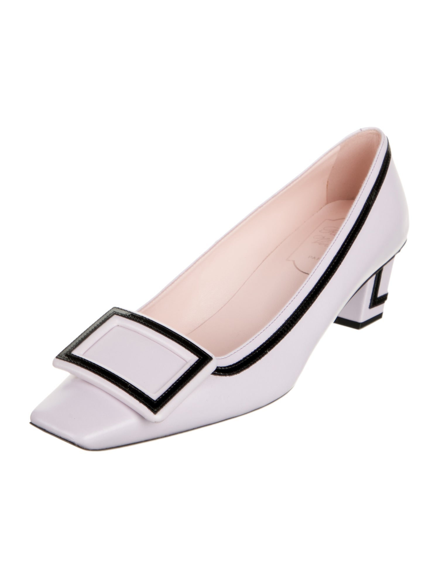 Roger Vivier Leather Leather Trim Embellishment Pumps