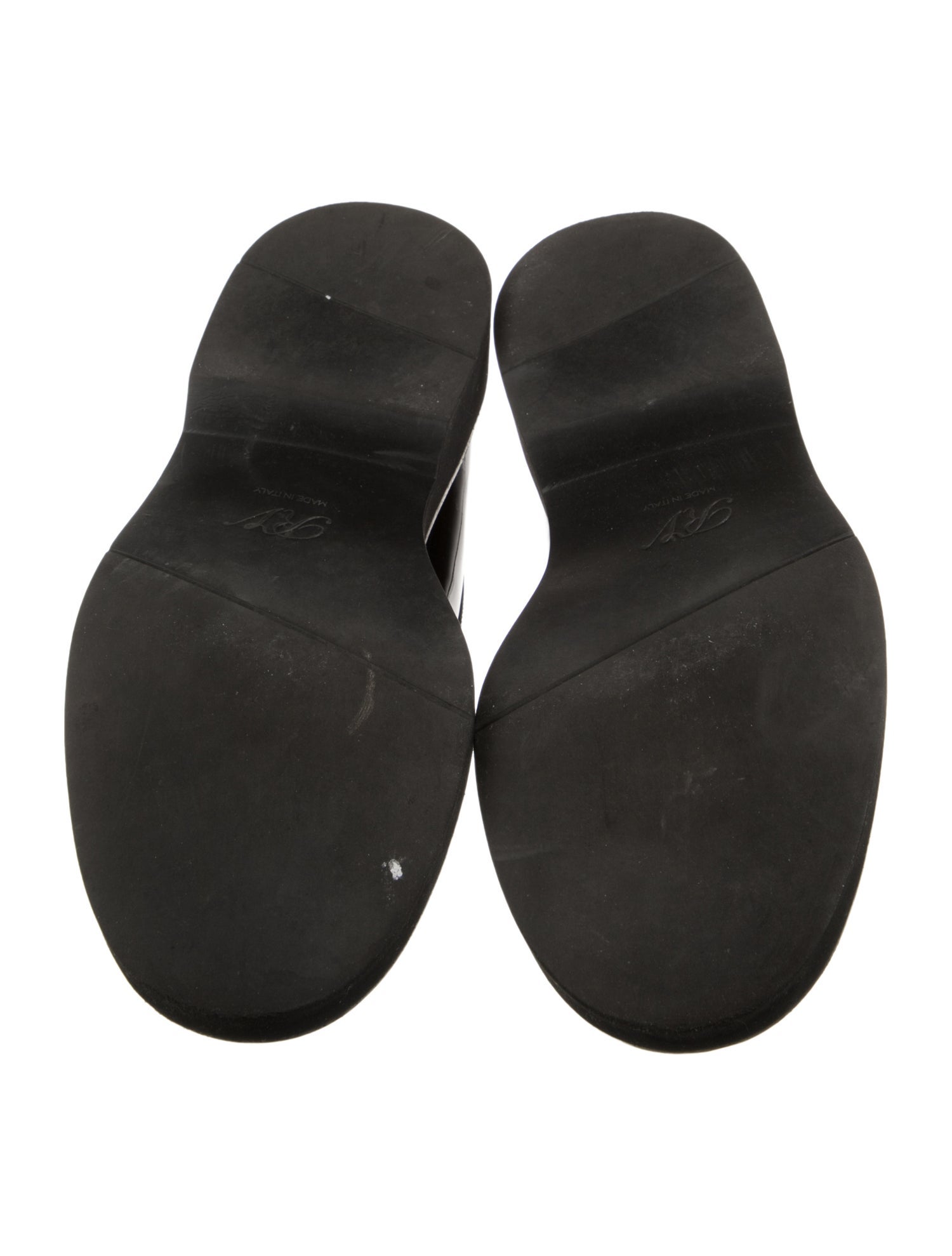 Roger Vivier Patent Leather Crystal Embellishments Loafers