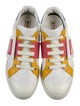Roger Vivier Leather Colorblock Pattern Sneakers