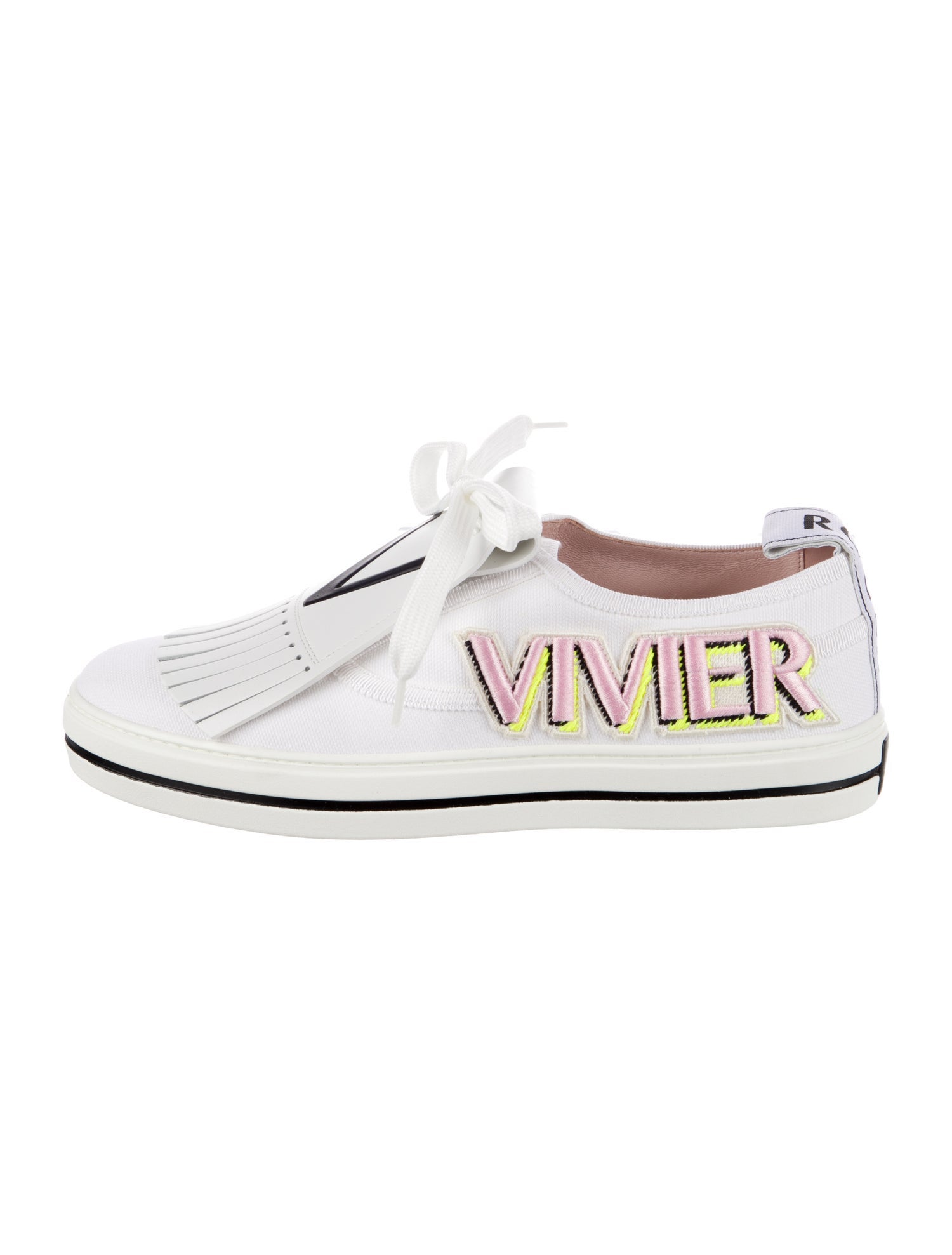 Roger Vivier Leather Printed Sneakers