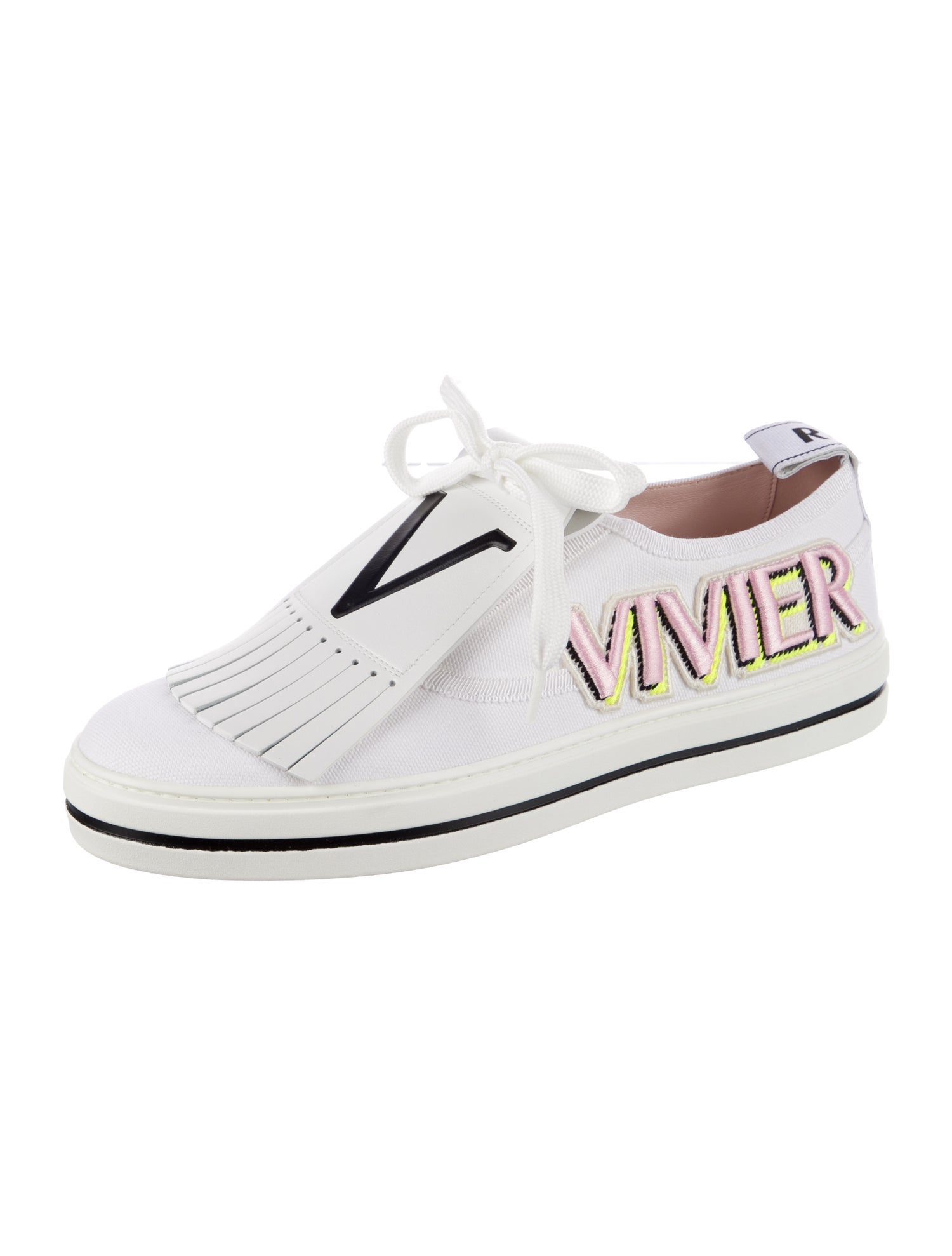 Roger Vivier Leather Printed Sneakers