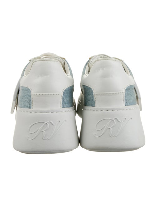 Roger Vivier Leather Colorblock Pattern Sneakers