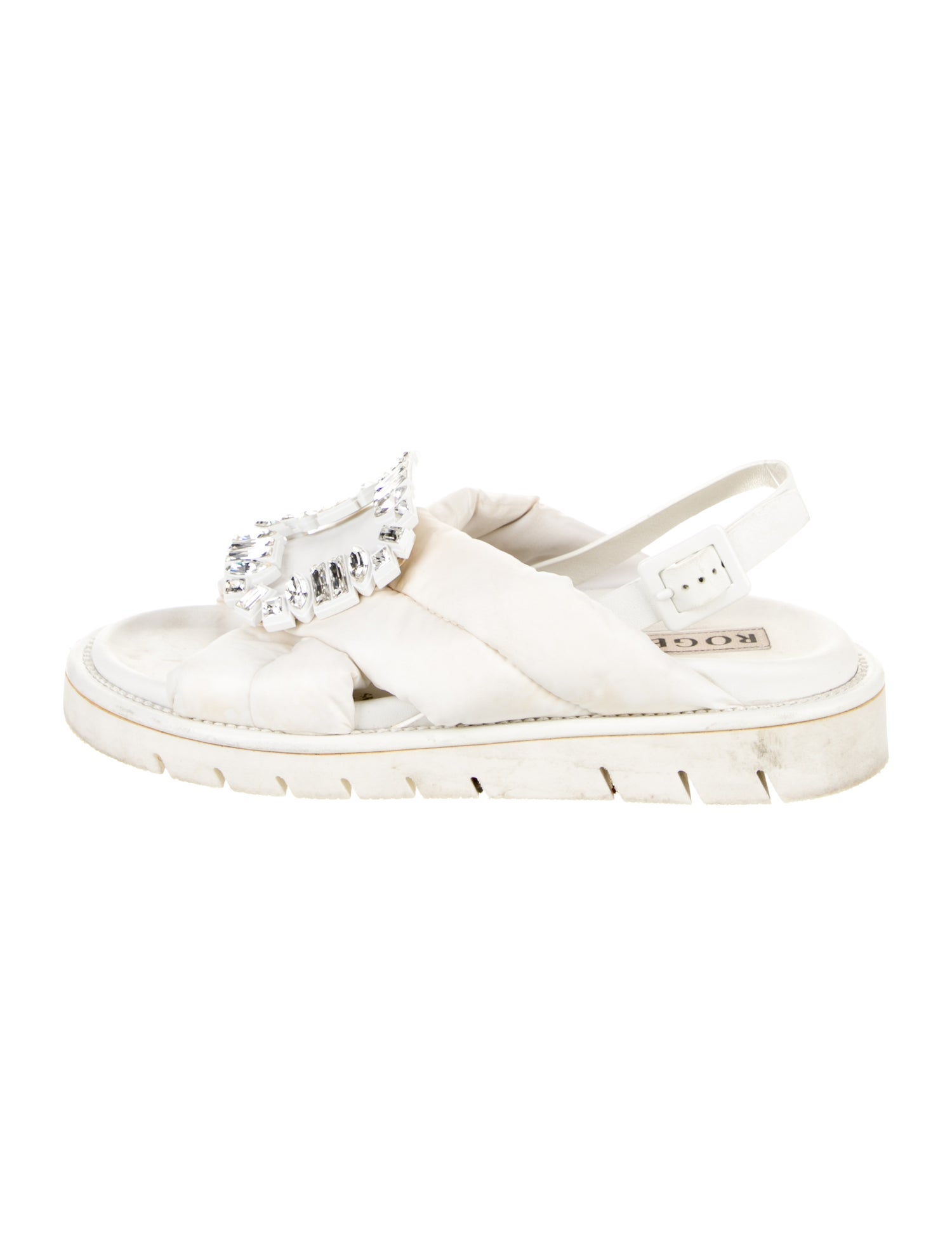 Roger Vivier Nylon T-Strap Sandals