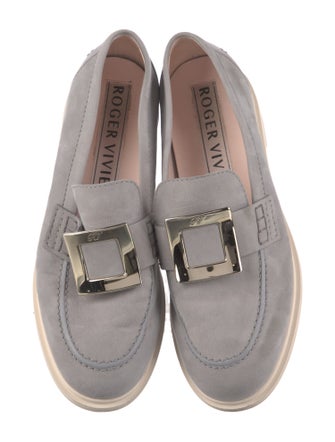 Roger Vivier Viv Rangers Suede Loafers