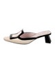 Roger Vivier Patent Leather Colorblock Pattern Mules