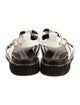 Roger Vivier Leather Crystal Embellishments Gladiator Sandals