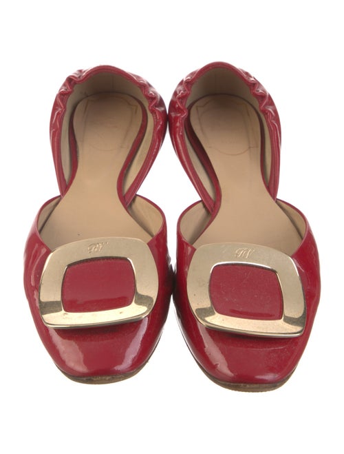 Roger Vivier Patent Leather D'Orsay Flats