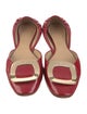 Roger Vivier Patent Leather D'Orsay Flats