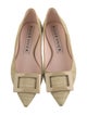Roger Vivier Gommettine Raffia Ballet Flats