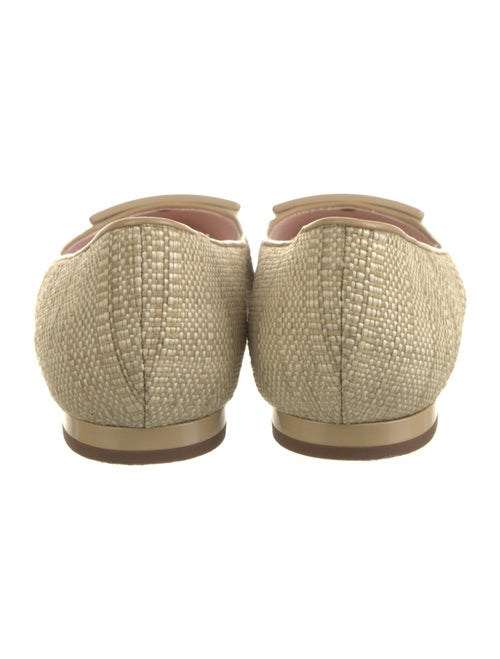 Roger Vivier Gommettine Raffia Ballet Flats