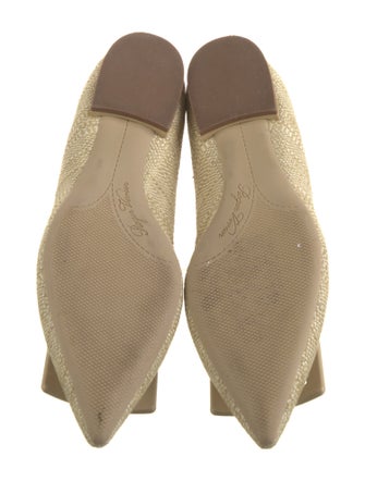 Roger Vivier Gommettine Raffia Ballet Flats