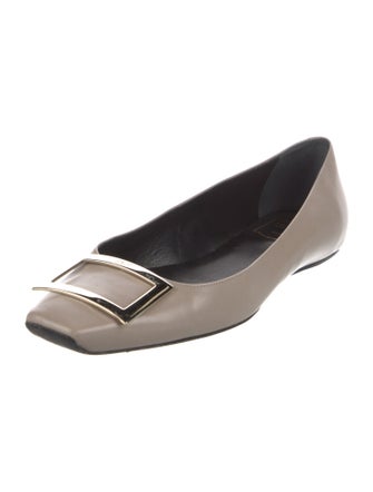 Roger Vivier Leather Ballet Flats