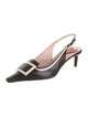 Roger Vivier Patent Leather Slingback Pumps