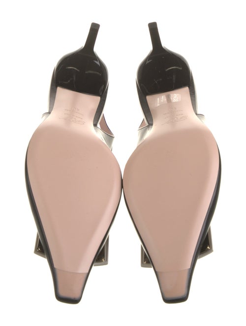 Roger Vivier Patent Leather Slingback Pumps