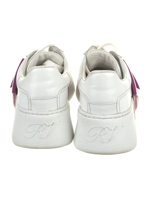 Roger Vivier Leather Colorblock Pattern Sneakers
