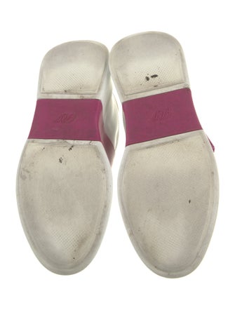 Roger Vivier Leather Colorblock Pattern Sneakers