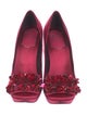 Roger Vivier Satin Sequin Embellishments Pumps