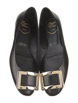 Roger Vivier Leather Ballet Flats