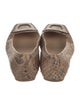 Roger Vivier Snakeskin Animal Print Ballet Flats