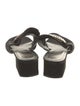 Roger Vivier Satin Crystal Embellishments Slides