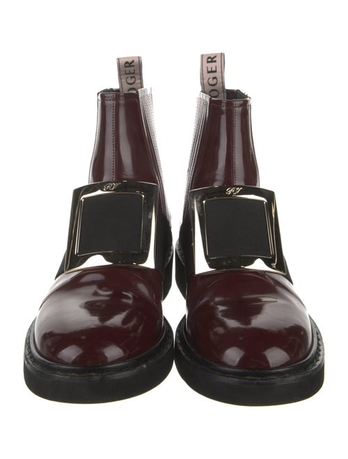 Roger Vivier Patent Leather Chelsea Boots
