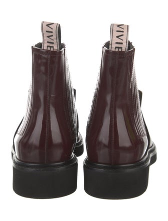 Roger Vivier Patent Leather Chelsea Boots