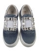 Roger Vivier Denim Colorblock Pattern Sneakers