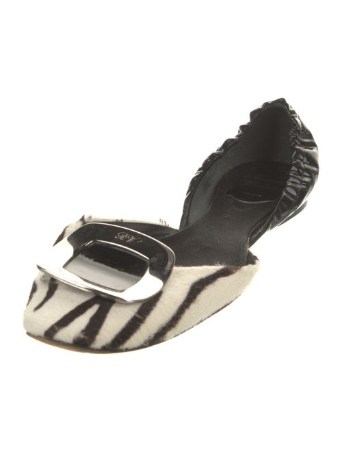 Roger Vivier Ponyhair Animal Print D'Orsay Flats