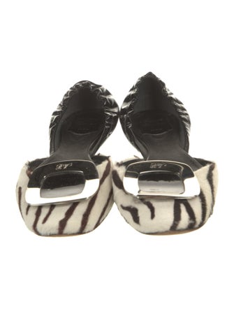 Roger Vivier Ponyhair Animal Print D'Orsay Flats