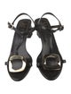 Roger Vivier Leather T-Strap Sandals