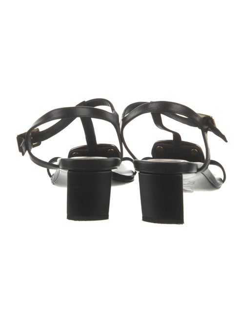 Roger Vivier Leather T-Strap Sandals