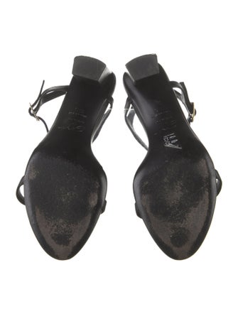 Roger Vivier Leather T-Strap Sandals