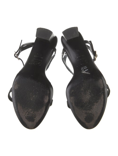 Roger Vivier Leather T-Strap Sandals