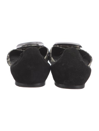 Roger Vivier Animal Print D'Orsay Flats