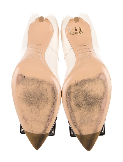 Roger Vivier Patent Leather Colorblock Pattern Pumps