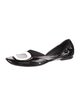Roger Vivier Patent Leather D'Orsay Flats